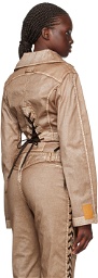 Jean Paul Gaultier Brown KNWLS Edition Jacket