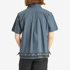 KAVU Men's Bay Beach Camp Collar Vacation Shirt in Stormy Weather