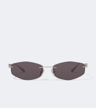 Balenciaga Nano D-Frame oval sunglasses