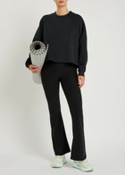 Nike Cropped Jersey Sweatshirt Black Grey