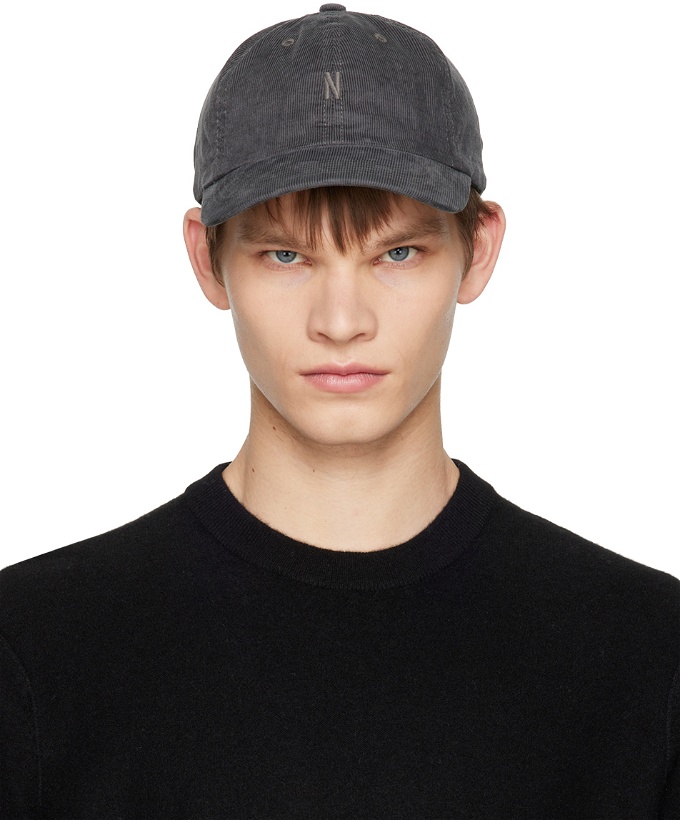 Photo: Norse Projects Gray Baby Cord Sports Cap