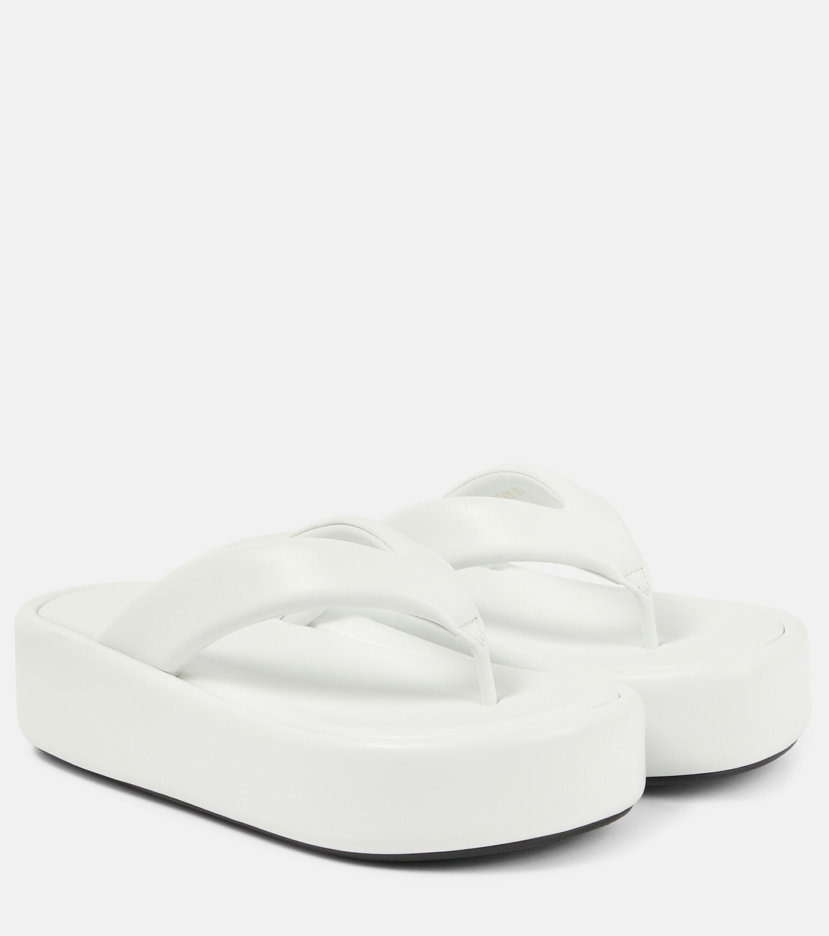Balenciaga - Leather platform thong sandals Balenciaga