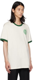 Gucci Off-White Embroidered T-Shirt