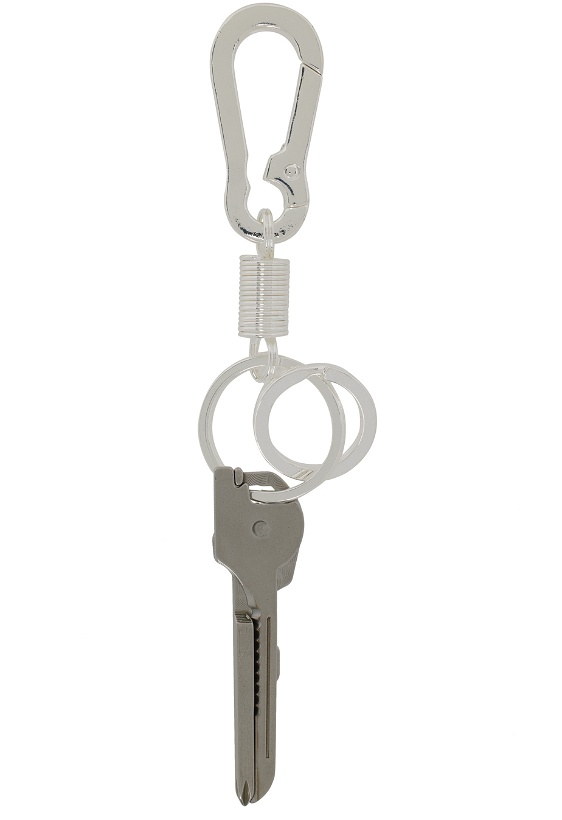 Photo: Martine Ali SSENSE Exclusive Silver Utility Keychain