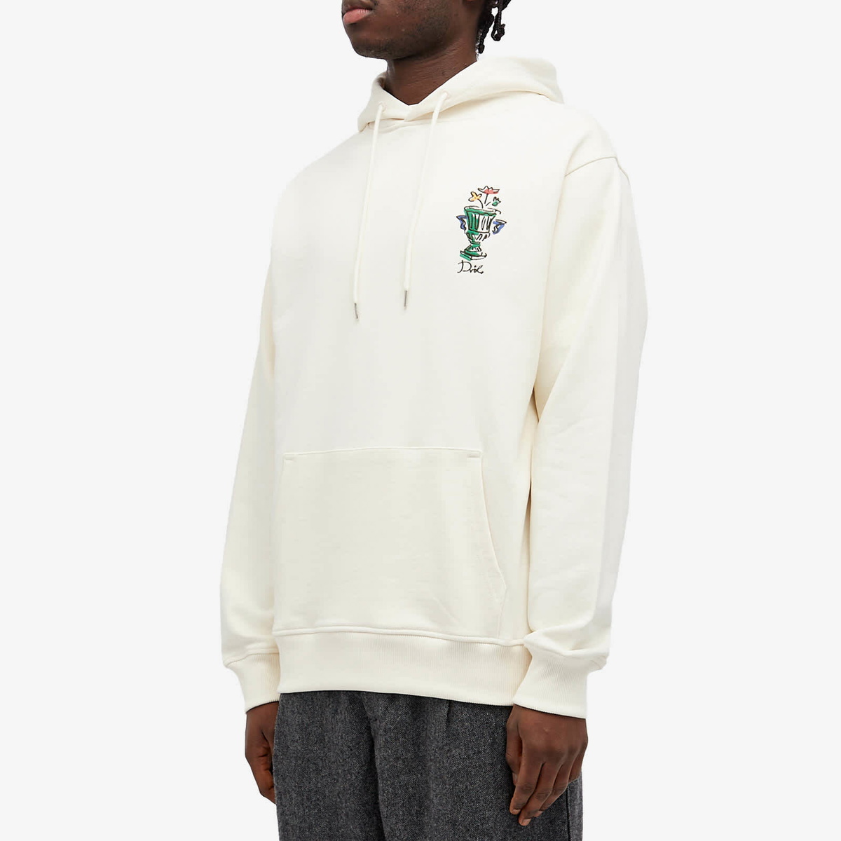 Drôle de Monsieur Men's Vase Popover Hoodie in Cream