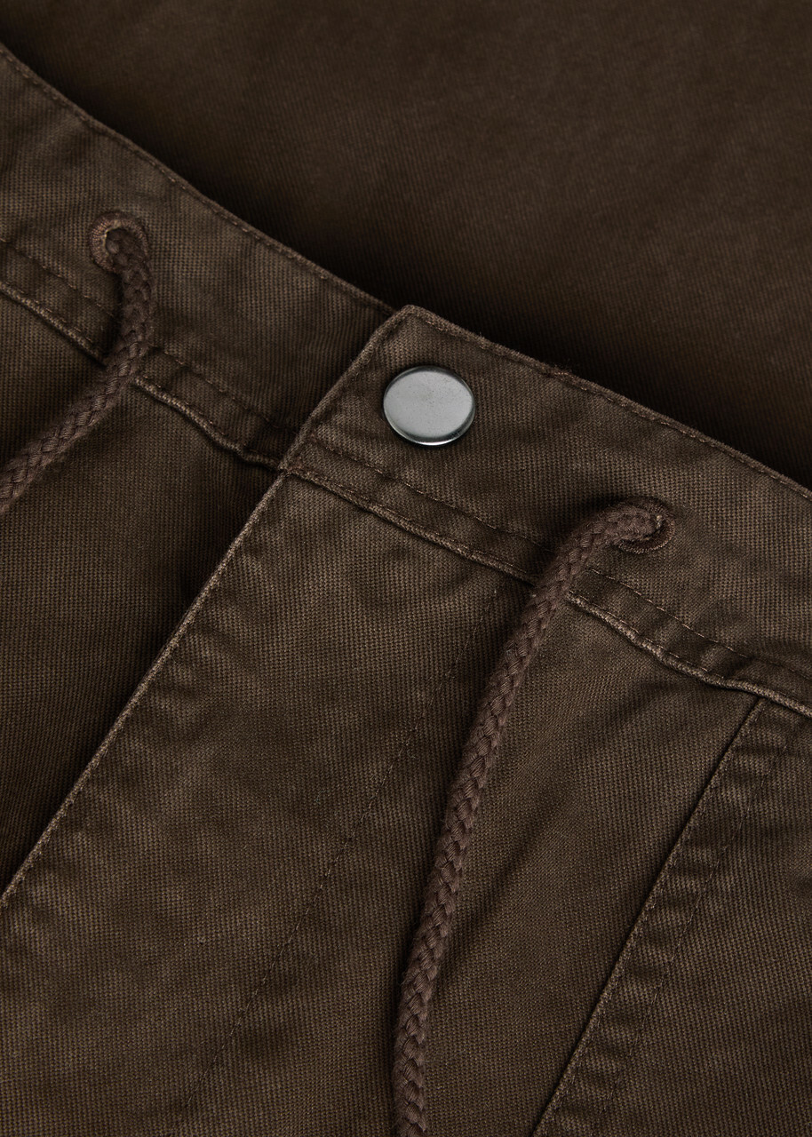 Entire Studios Barren Wide-leg Denim Cargo Trousers Brown