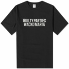 Wacko Maria Men's Washed Heavy Weight Crew T-Shirt in Black