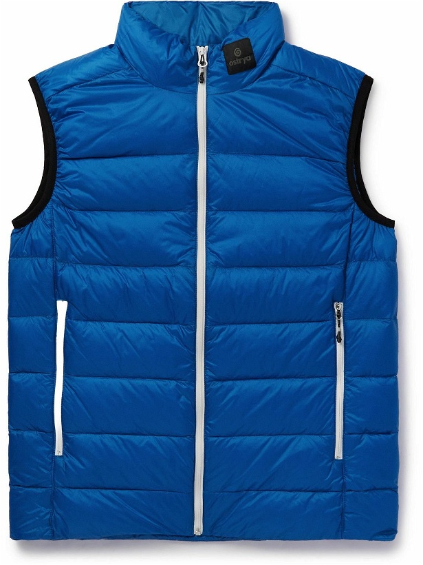 Photo: OSTRYA - Torpid Quilted Ripstop Down Gilet - Blue