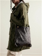 Visvim - Record Crinkled-Leather Messenger Bag