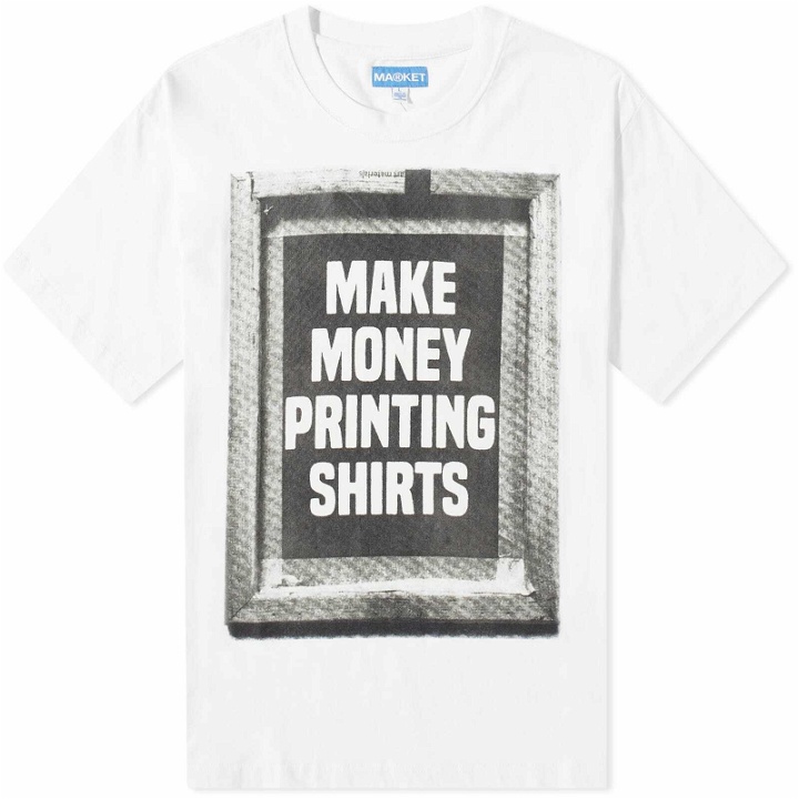 Photo: MARKET Men's Printing Money T-Shirt in Cloud