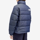 The North Face Men's 92 Reversible Nuptse Jacket in Denim Blue/Tnf Black
