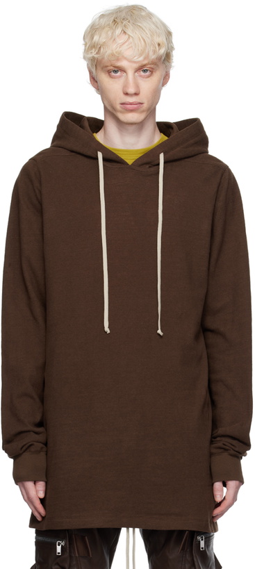 Photo: Rick Owens Brown Drawstring Hoodie