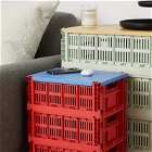 HAY Colour Crate Lid - Medium in Electric Blue