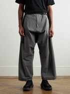ACRONYM - P30BL Wide-Leg Belted Layered Encapsulated Nylon Cargo Trousers - Gray