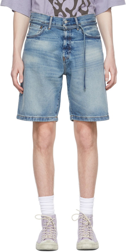 Photo: Acne Studios Blue Denim Shorts