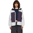 The North Face White & Purple HKe Utility Wind Jacket