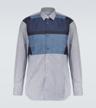 Comme des Garcons SHIRT - Long-sleeved cotton patchwork shirt