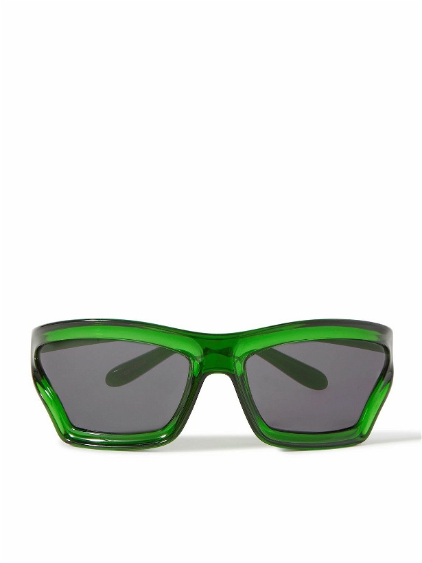 Photo: LOEWE - Paula's Ibiza Sporty Mask Oversized D-Frame Acetate Wrap-Around Sunglasses
