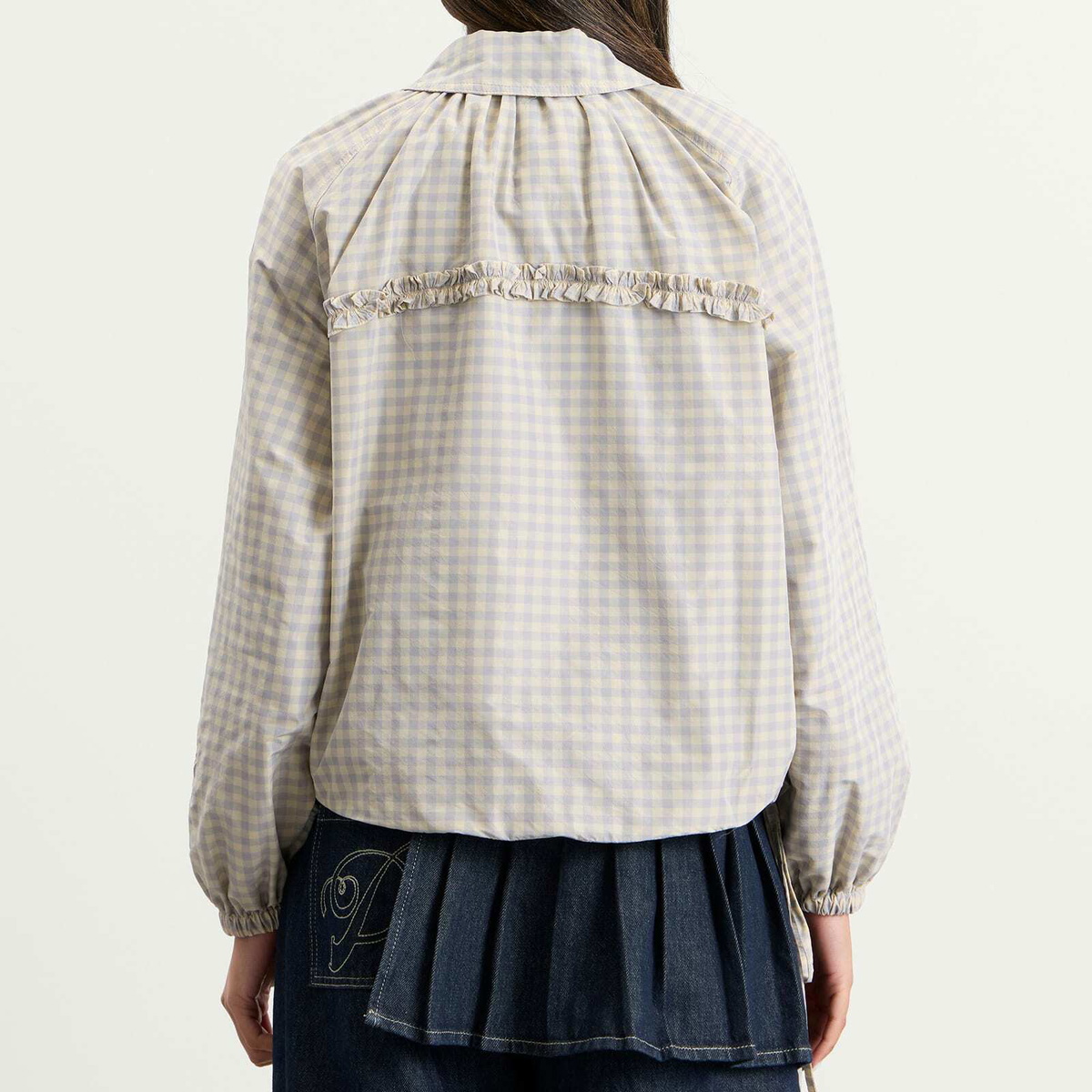 Damson Madder Women's Lailah Lightweight Bomber Jacket in Oyster