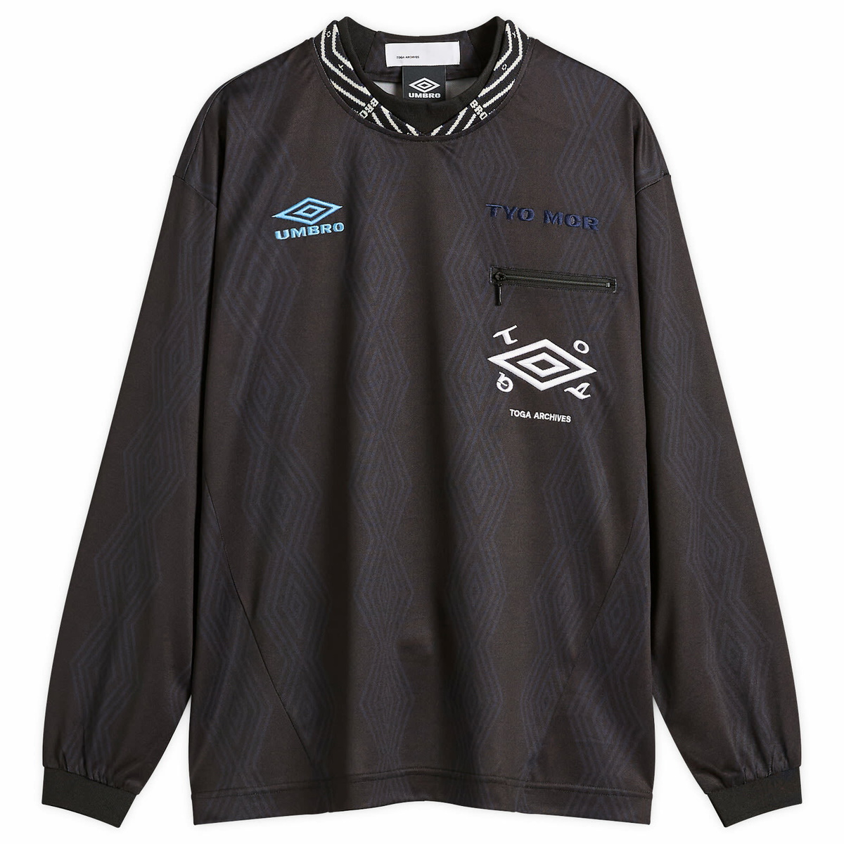 TOGA ARCHIVES Women's TOGA x Umbro Game Shirt Long Sleeve in Black