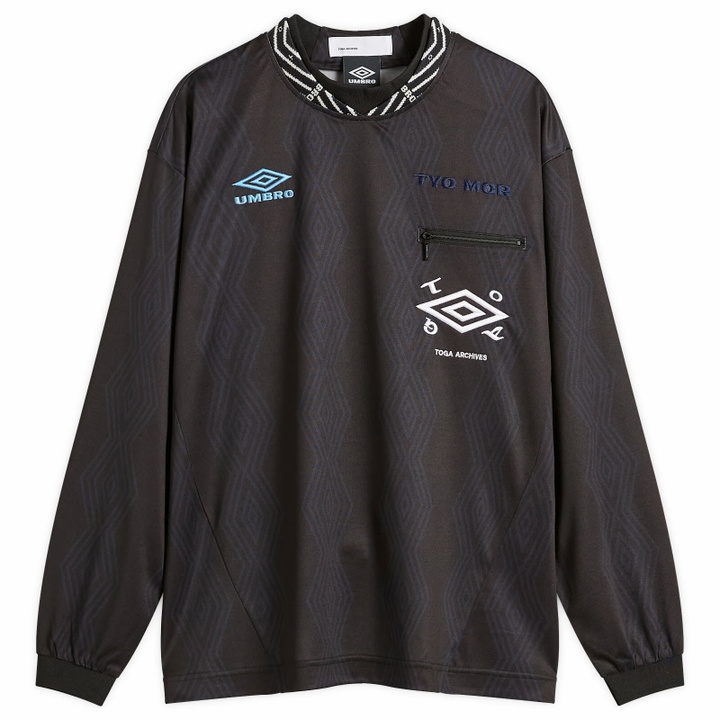 Photo: TOGA ARCHIVES Women's TOGA x Umbro Game Shirt Long Sleeve in Black