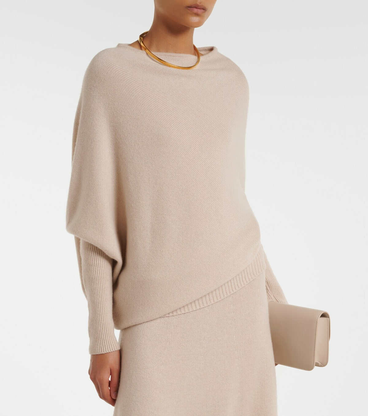 Agnona Asymmetric cashmere sweater