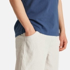 Metalwood Studio Men's Textured Caddie Shorts in Oat