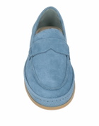 Hogan Womens Loafers Slate in Blue