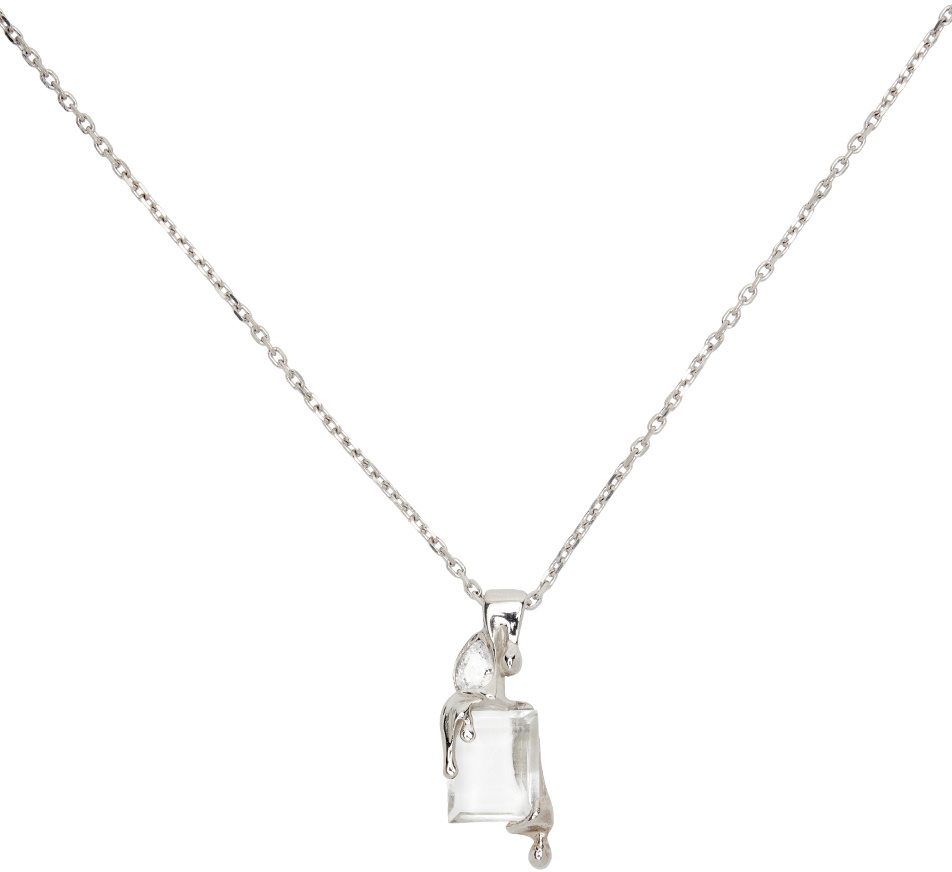 Alan Crocetti SSENSE Exclusive Silver Melting Necklace Alan Crocetti