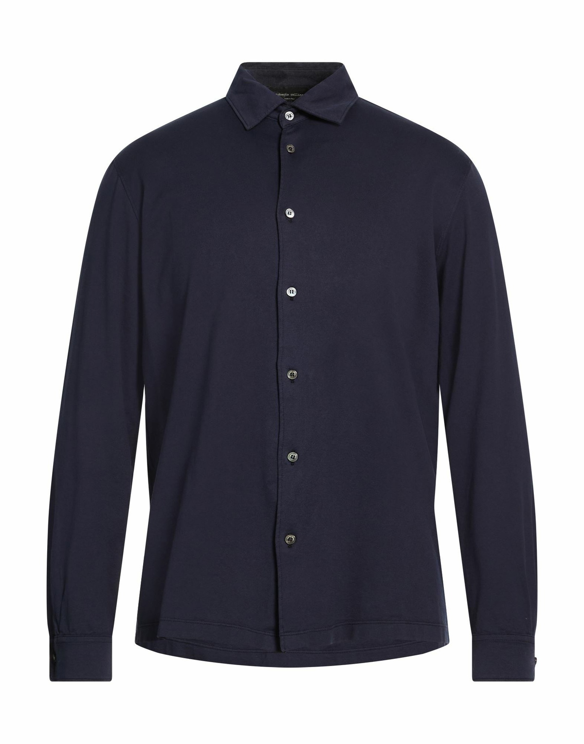 Roberto Collina Mens Shirt Midnight in Blue