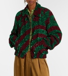 Dries Van Noten Sequined blouson jacket