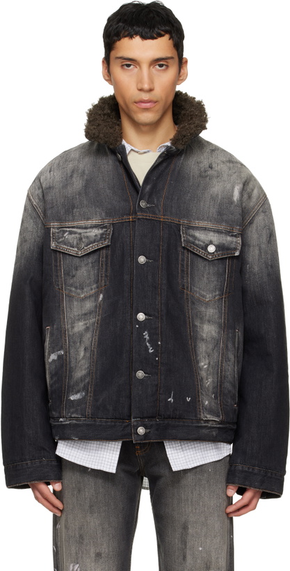 Photo: Acne Studios Black Faded Denim Jacket