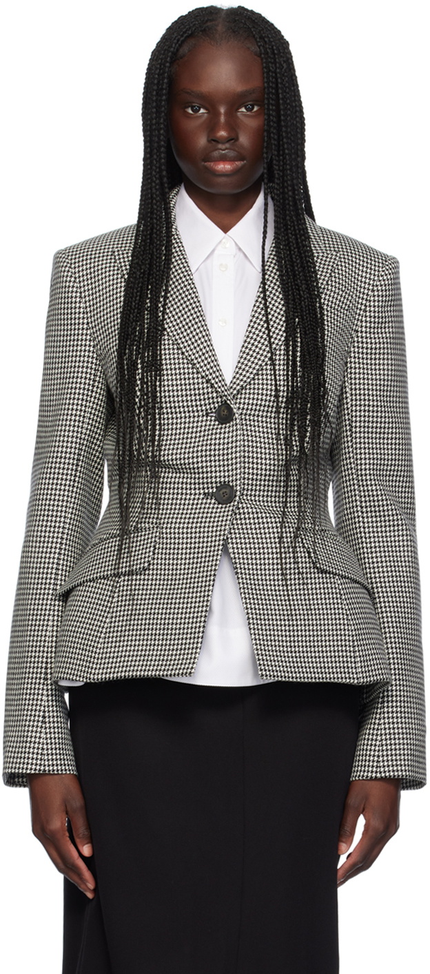 Erdem Black & White Tailored Blazer
