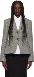 Erdem Black & White Tailored Blazer