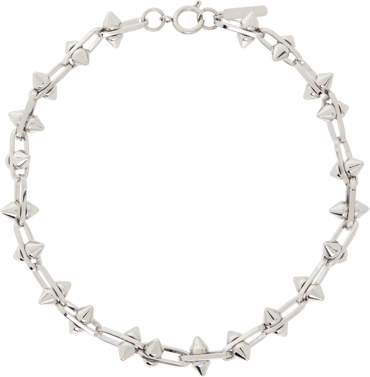 Justine Clenquet White & Silver Betsy パールチョーカー Justine Clenquet Betsy Choker | Maison Rogue