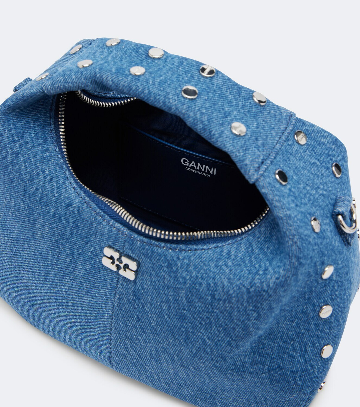 Ganni Mini denim tote bag