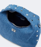 Ganni Mini denim tote bag
