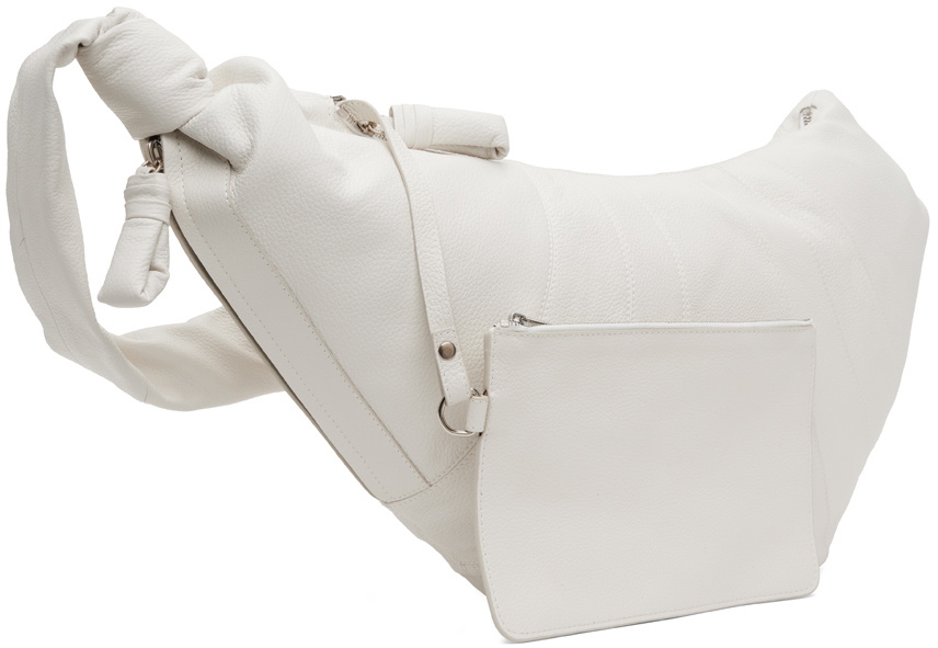 ルメール LEMAIRE Croissant Bag レザー ホワイト Chalk Small Croissant Bag | LEMAIRE
