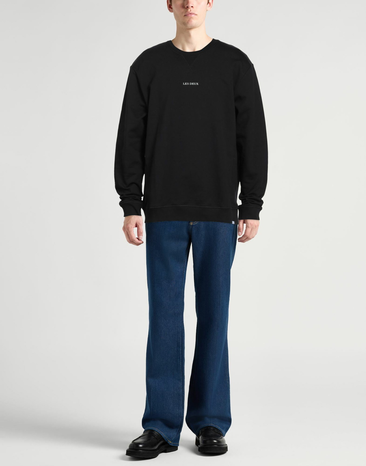Les Deux Mens Sweatshirt in Black
