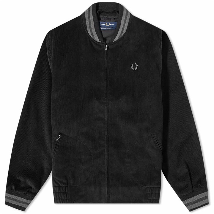 Photo: Fred Perry Authentic Men's Cord Bomber Jacket in Black