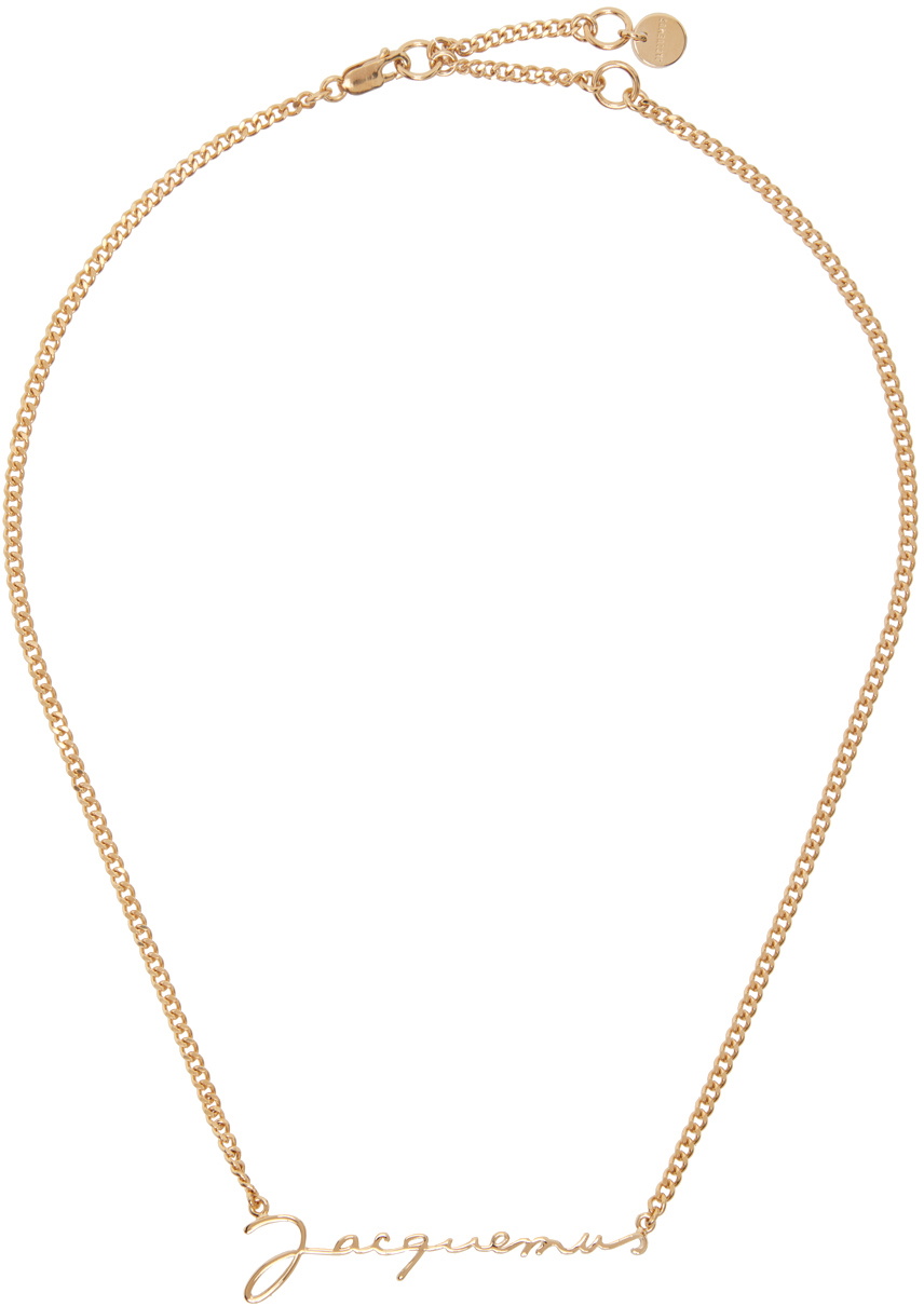 Jacquemus Gold Le Papier 'La Chaine Jacquemus' Necklace Jacquemus