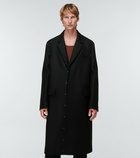 Loewe - Embroidered wool overcoat