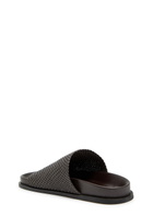 A.emery Luca Woven Leather Sliders Brown