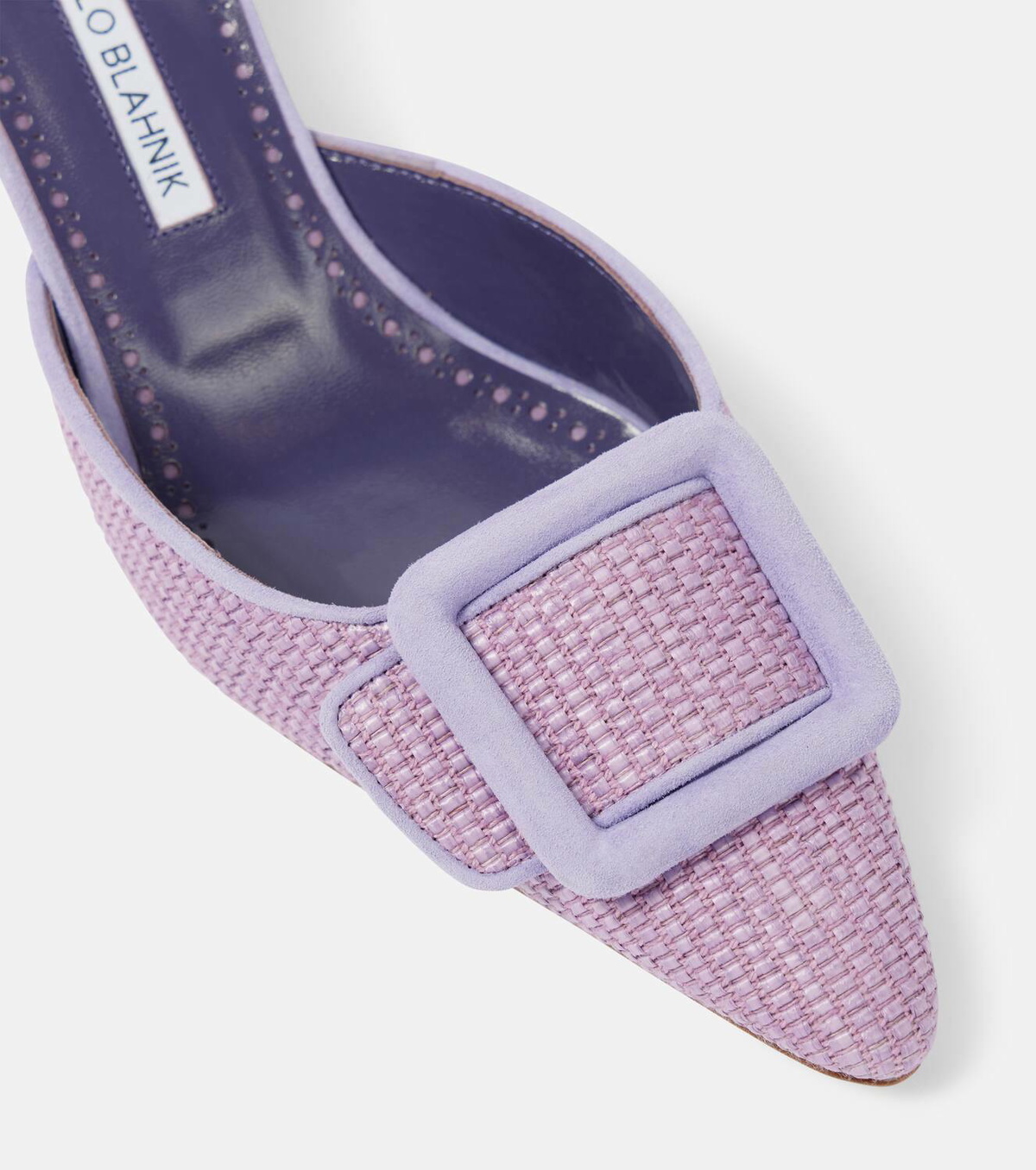 Manolo Blahnik Maysale 50 raffia mules Manolo Blahnik