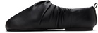 YUME YUME Black Wrinkle Flat Slippers