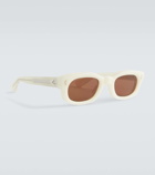 Jacques Marie Mage Whiskeyclone rectangular sunglasses
