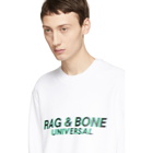 rag and bone White Glitch Sweatshirt