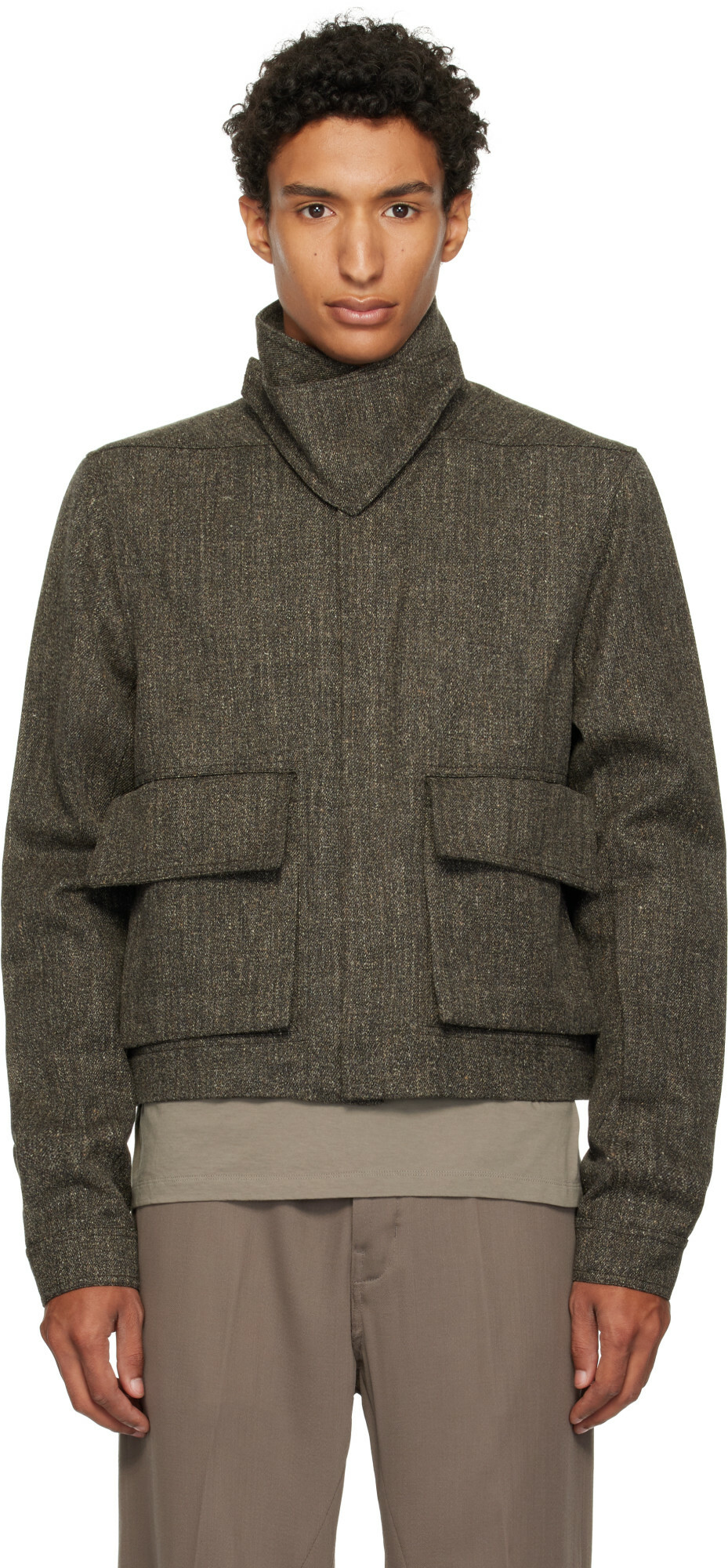 Rick Owens Gray Tower Alice Jacket