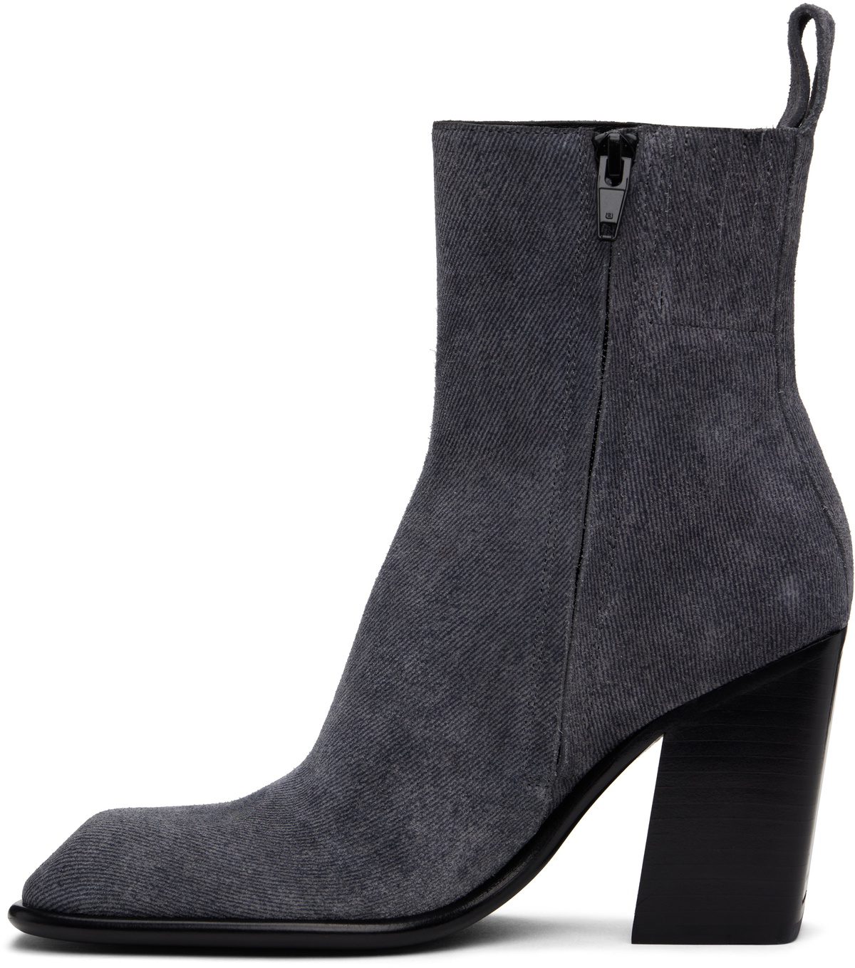 Alexander Wang Gray Throttle 95mm Ankle Boots