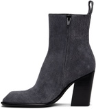Alexander Wang Gray Throttle 95mm Ankle Boots